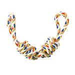 1pc Durable Dog Bite Rope Toy with Interactive Knot Drag Game for Medium and Large Dogs