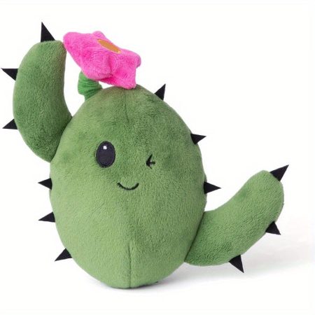 Barkbox 2-in-1 Interactive Plush Dog Toy - Consuela The Cactus (Large) | Rip & Reveal Squeaky Crinkle Toy for All Dog Sizes, Non-Toxic Polyester Blend, Durable Chew-Resistant Pet Enrichment for Indoor/Outdoor Play, Interactive Dog Toy, Safe Pet Material