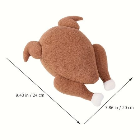 Medium Breeds Interactive Plush Turkey Dog Toy with Durable and Bite Resistant Squeaky Sniffing and Hide and Seek Rope Toys for Outdoor and Indoor Chew